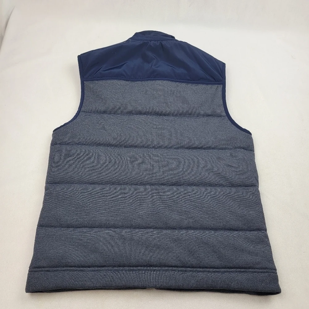 Banana Republic‎ navy textured paneled vest